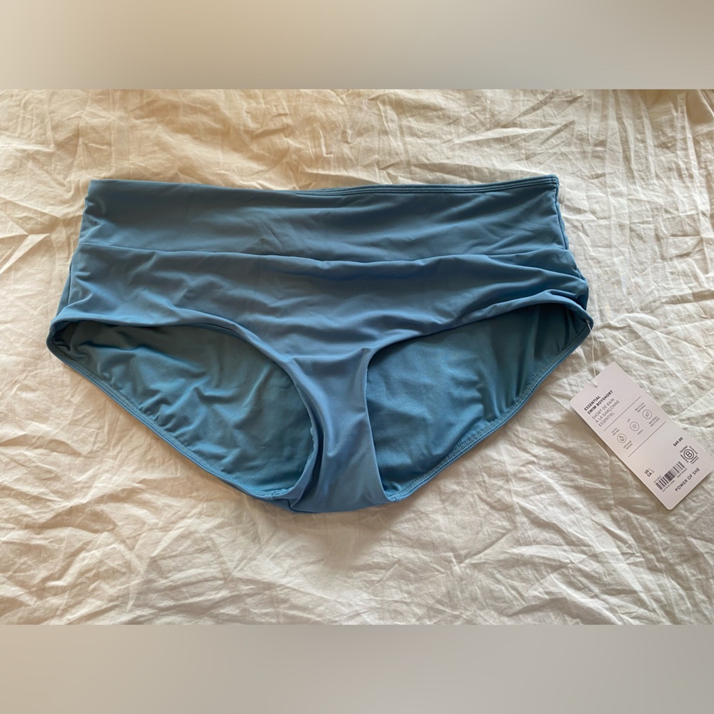 NWT Athleta Essential Swim Boyshorts, Large, Skylark Blue